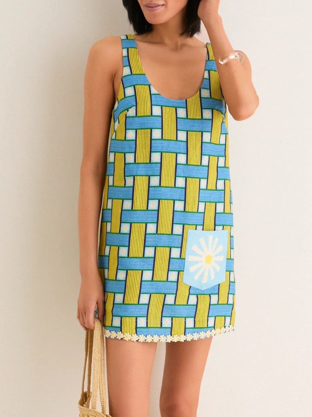 Alemais Sunlounge Linen Mini Dress Size 0